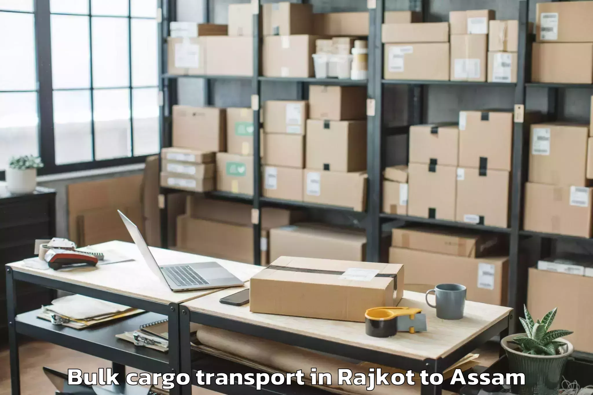 Reliable Rajkot to Maibong Bulk Cargo Transport